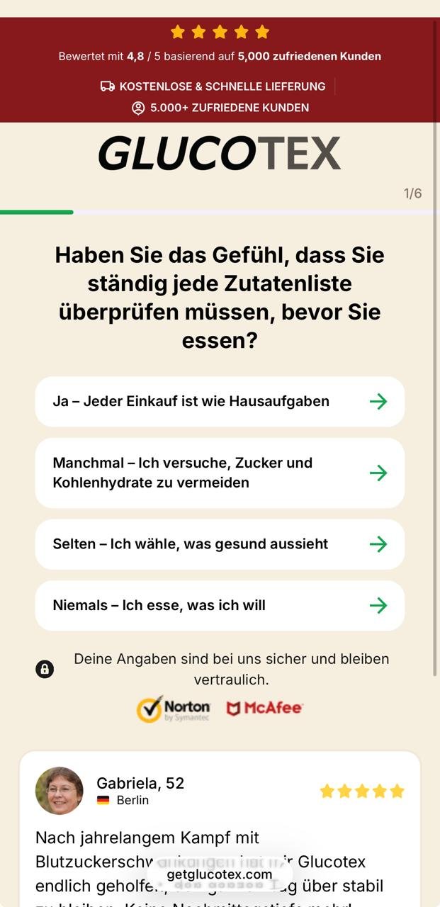 GlucoTex Angebot