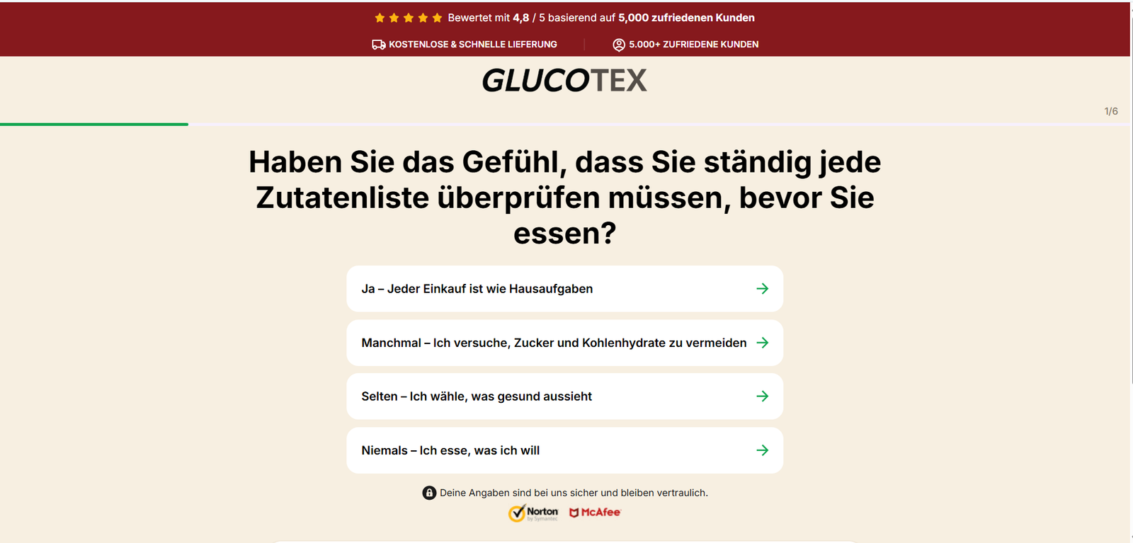 GlucoTex Angebot